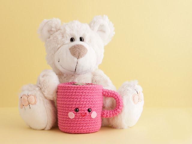 Taza de Chocolate Amigurumi Patrón Gratis paso a paso