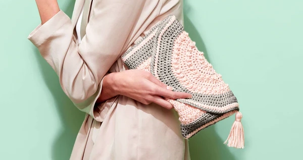  Bolso de Mano Moments Patrón en Crochet