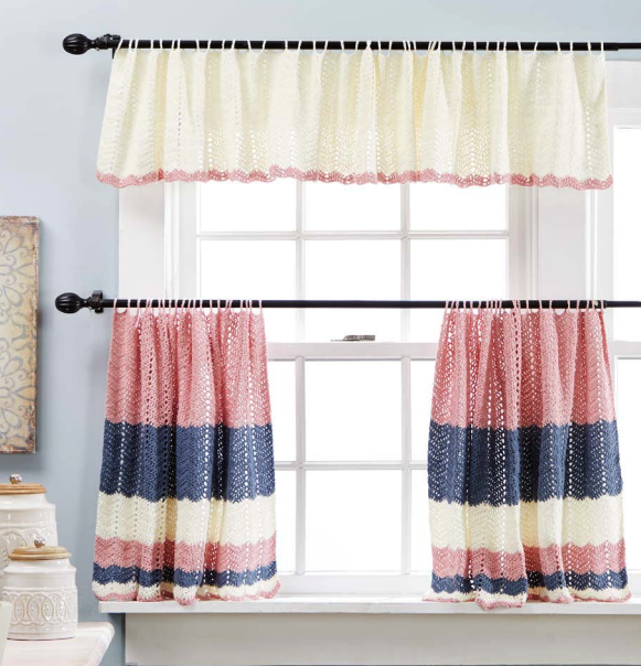 Cortinas Decorativas en Crochet PATRON GRATIS