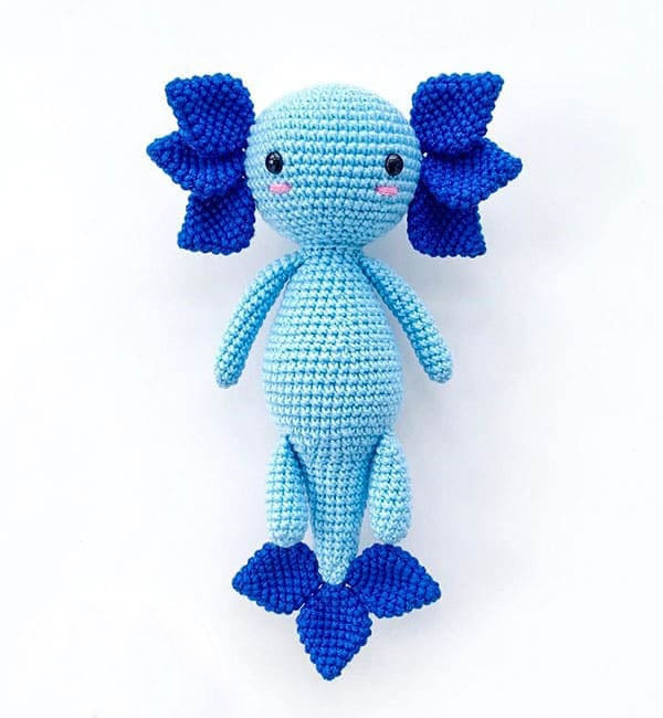 Pez Axolote Amigurumi Patron Gratis
