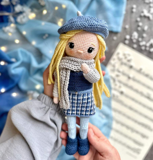 Muñeca Gregoria Amigurumi Patron Gratis