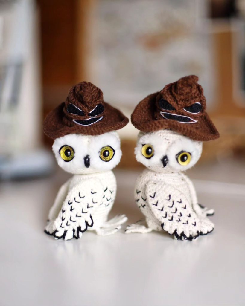 Buho Hedwig Amigurumi paso a paso Patron Gratis