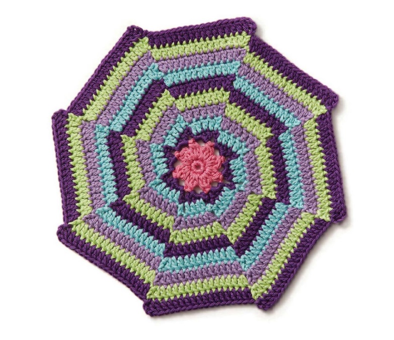 Mandala Viaje Abstracto Patrón en Crochet Gratis