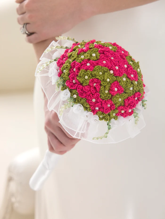 Ramo de Flores para Bodas en Crochet Patrón Gratis