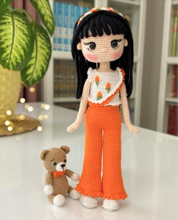 Muñeca Sara Juguete Amigurumi Patron Gratis
