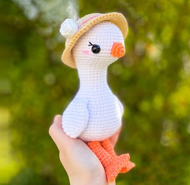 Baby Ganso Amigurumi Patrón Gratis