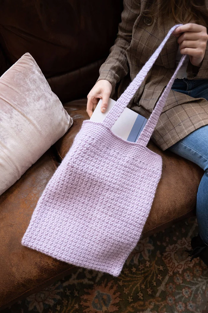 Bolsa Campo de Landa en Crochet Patrón Gratis