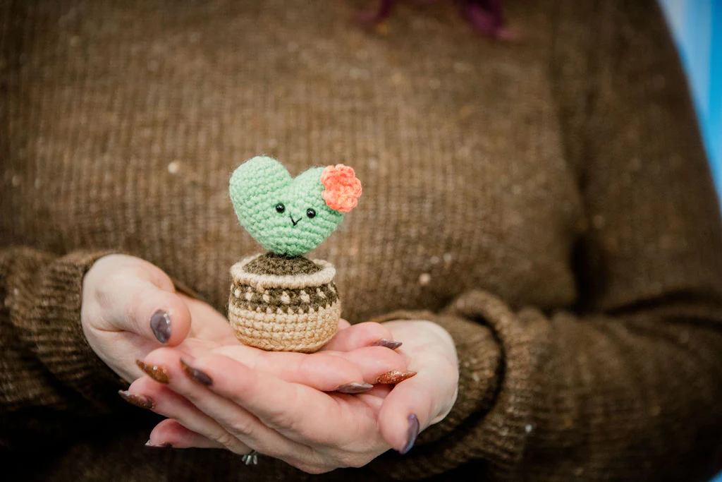 Cactus Love en Amigurumi Patrón en Crochet Gratis