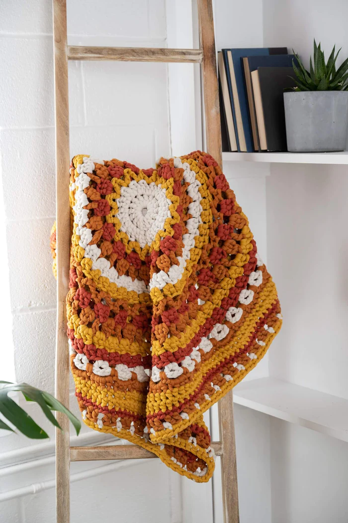 Manta Armonía Mandala en Crochet Patron Gratis