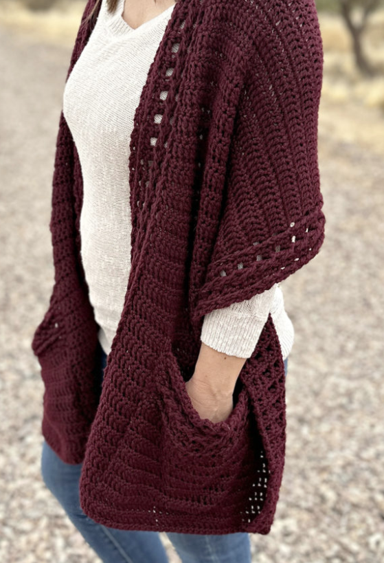 PATRON GRATIS Chal Estilo Pocket con Bolsillo