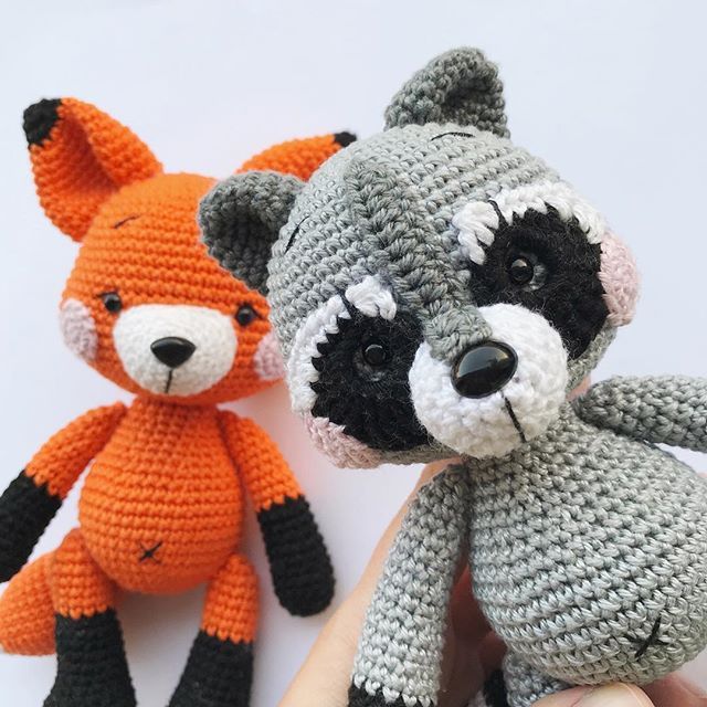 Mapache Roni Amigurumi Patron Gratis