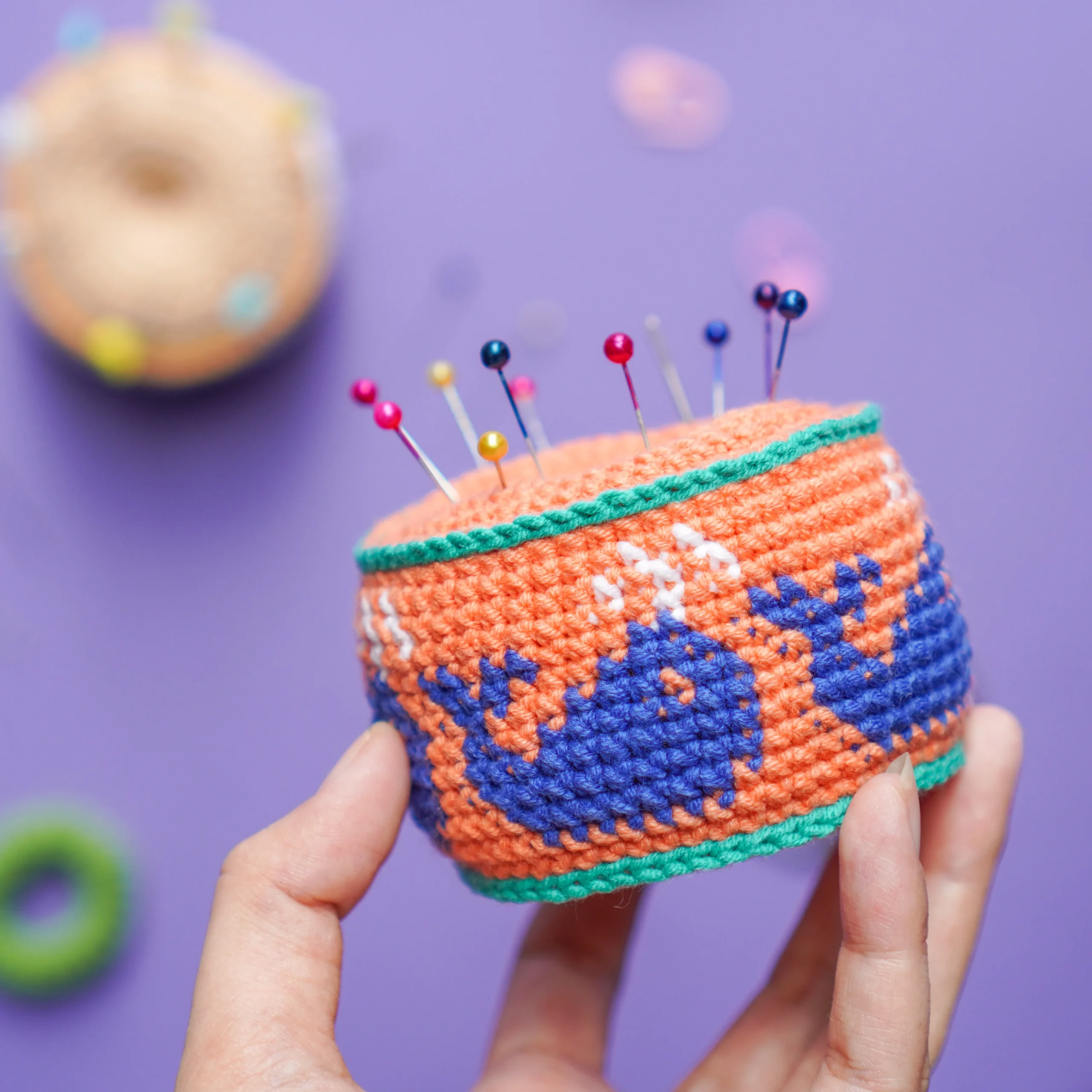 Alfiletero Artístico en Crochet Patrón PDF