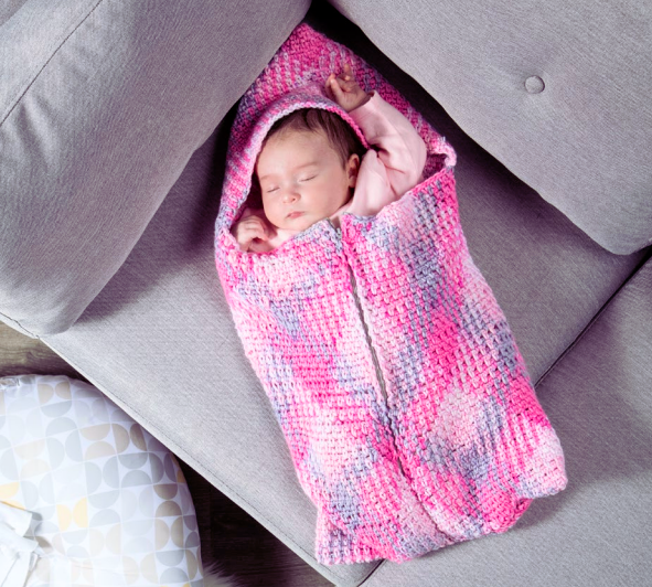Saco de Dormir para Bebes en Crochet Patrón Gratis