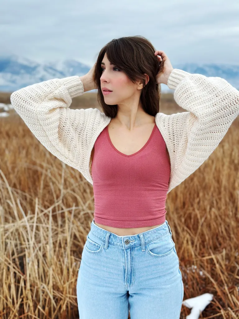 Sobretodo Basico Patrón en Crochet Gratis