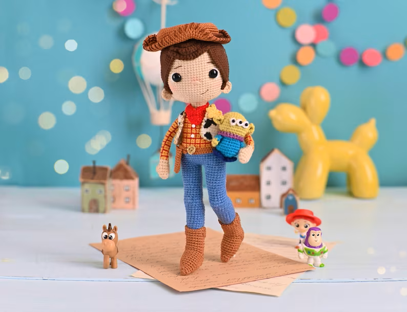 Woody Juguete en Amigurumi Patrón  Gratis