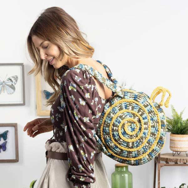 Patrón Gratis Mochila Caracol en Crochet