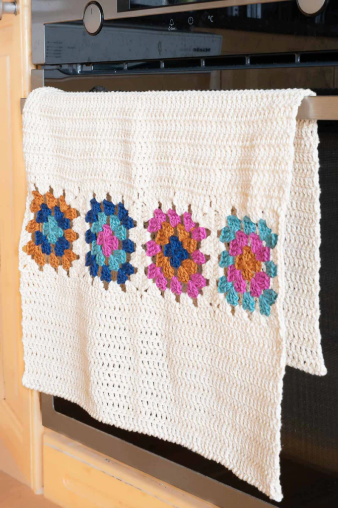 Patrón Gratis Paño de Cocina Decorativo en Crochet