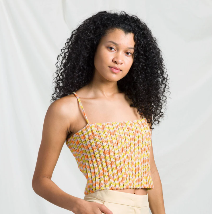 Patrón Gratis Crop Top Matiz Solar en Crochet