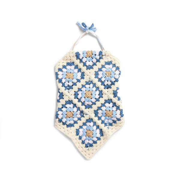 Patrón Gratis Top en Cuadro de la Abuela Básico a Crochet