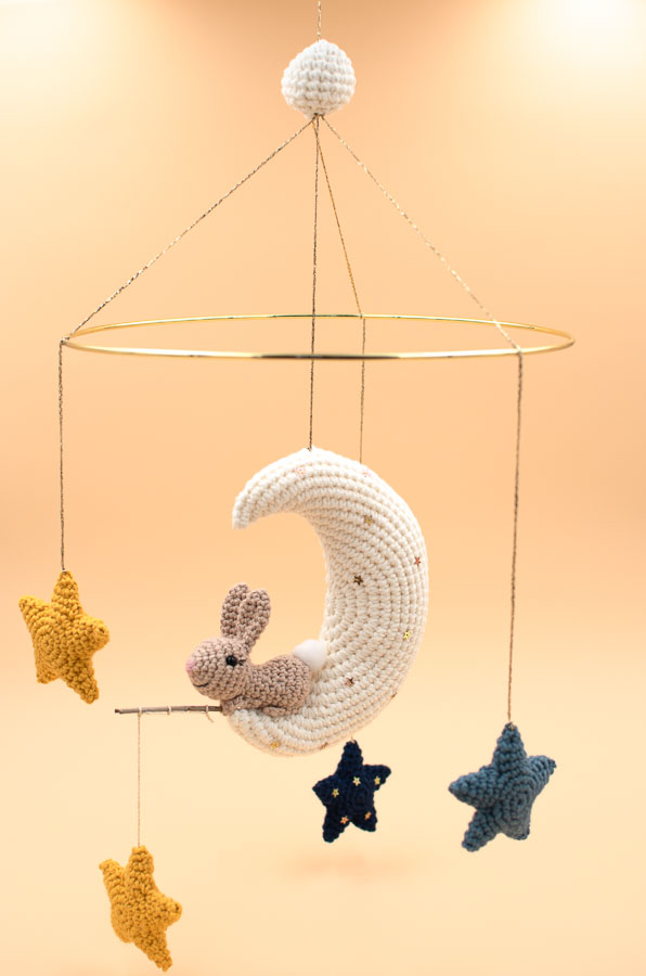 Patrón Móvil de Luna en Amigurumi PDF