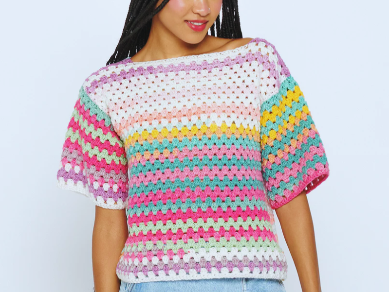 Patrón Descargable PDF Top para Principiantes del Crochet