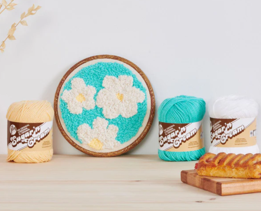 Patrón Gratis Colgante en Punto Punch Needle