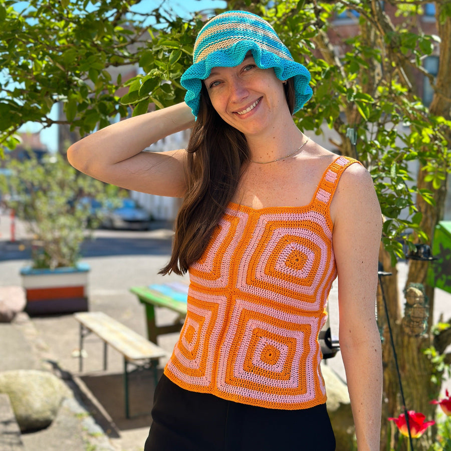 Top de Verano a Crochet con Estilo Vintage Patron Gratis