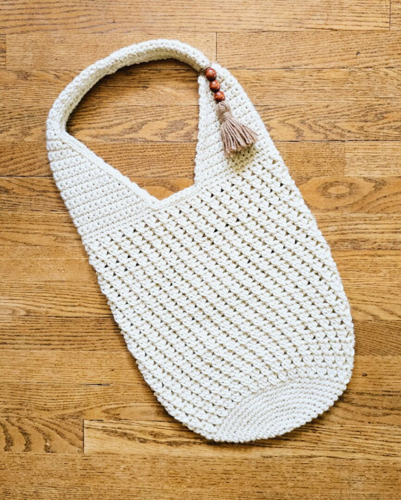 Patrón Gratis Bolso Casual Espuma de Mar en Crochet