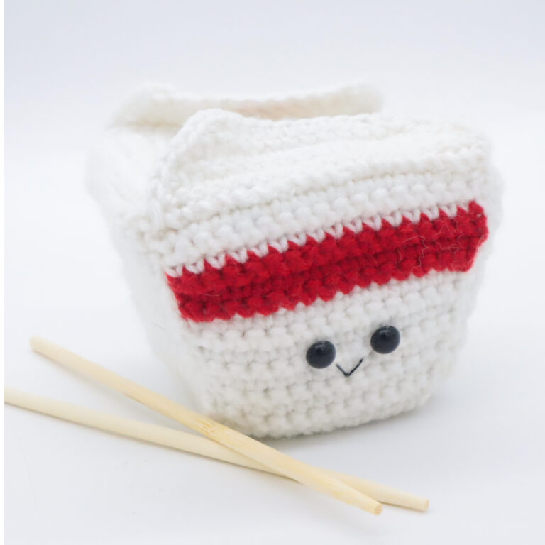 Patrón PDF Caja de Fideos Chinos en Amigurumi