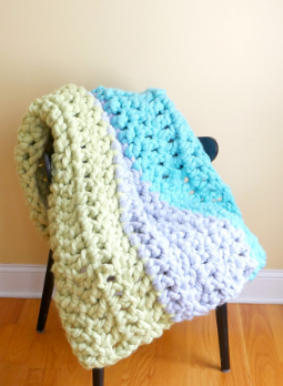 Patrón Gratis Manta Estilo Clineja en Crochet