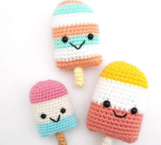 Patrón Gratis Paletas Polo en Amigurumi