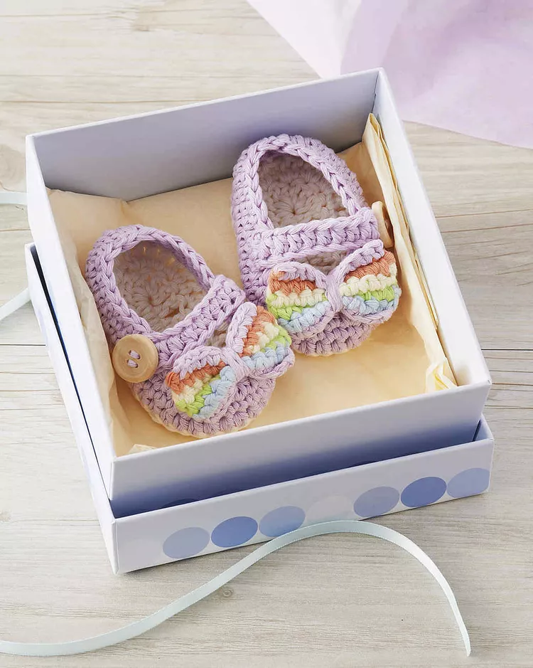 Patrón Gratis Patucos para Bebe en Crochet