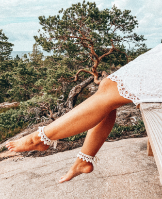 Patrón Gratis Tobillera Óleo en Crochet