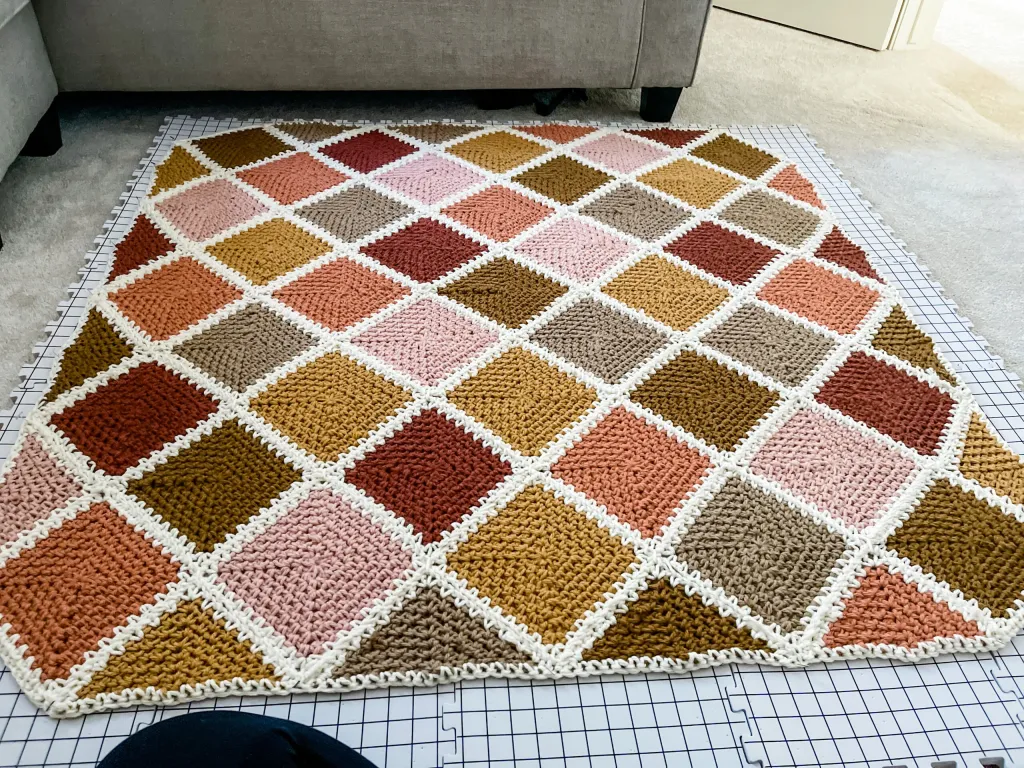 Manta Cúspide Andina en Crochet Patrón Gratis