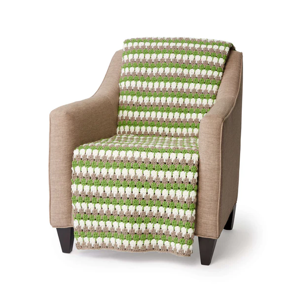 Manta Montañas de Crochet Patrón Gratis