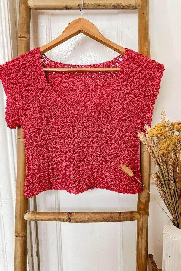 Estilo y Frescura: Top Atena en Crochet Patrón Gratis