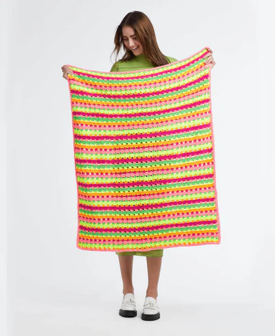 Manta Festival de Verano en Crochet Patron Gratis