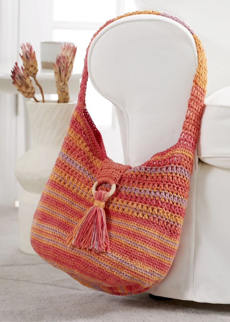 PATRON GRATIS Bolsa de paseo en Crochet Facil y rapido!