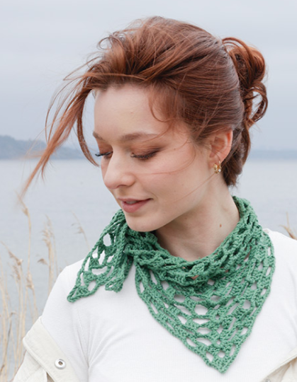 Bufanda a Crochet para el verano Patrón Gratis