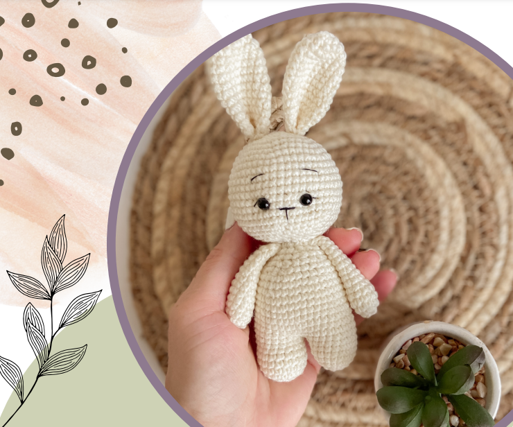 Amigurumi Fácil: Aprende a Tejer un Conejito de Crochet en Pocos Pasos Patrón Gratis