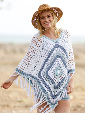 Crea un Poncho Bohemio de Crochet: Proyecto Elegante y Funcional