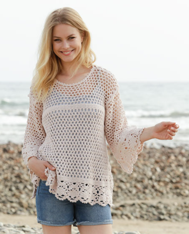 Jersey en Crochet Para Verano Patron Gratis paso a paso