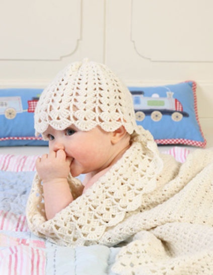 Manta para Bebes Primeros pasos en Crochet Patrón Gratis