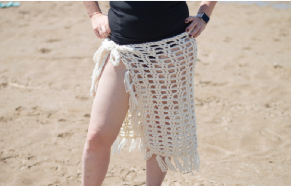 Moda Playera: Cómo Hacer un Pareo de Crochet Proyecto Fácil y Elegante