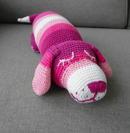 Cómo Tejer un Perro Perezoso Amigurumi paso a paso Patron PDF