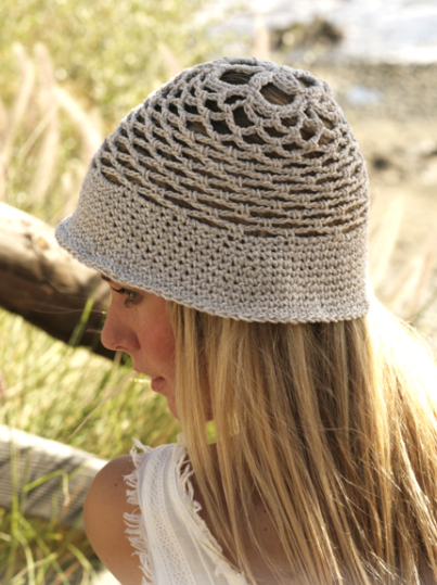 Gorro de Crochet Aireado y Elegante Patrón Gratis