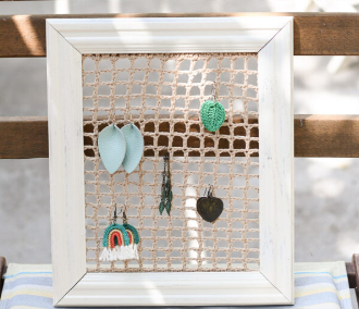 Soporte para Pendientes en Crochet PATRON GRATIS