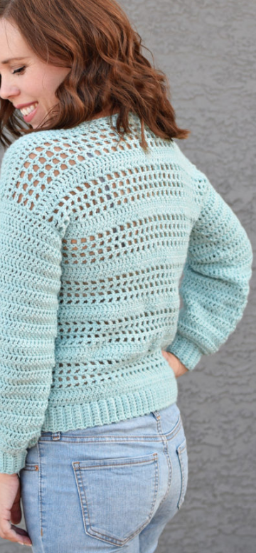 Jersey Estela en Crochet Patrón Gratis