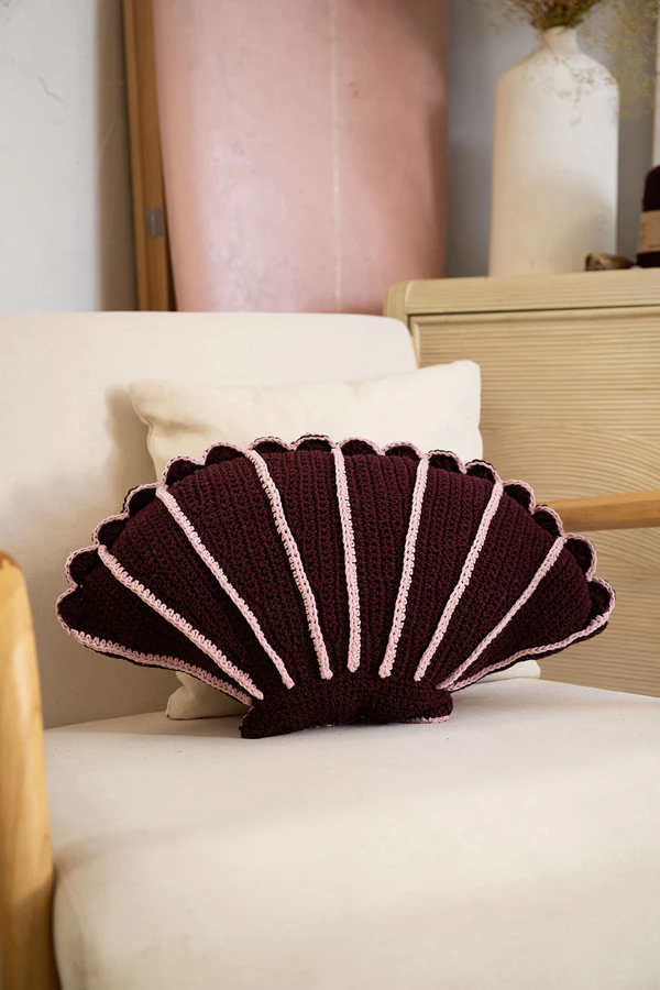 Cómo Tejer una Almohada de Ostra a Crochet Patrón Gratis