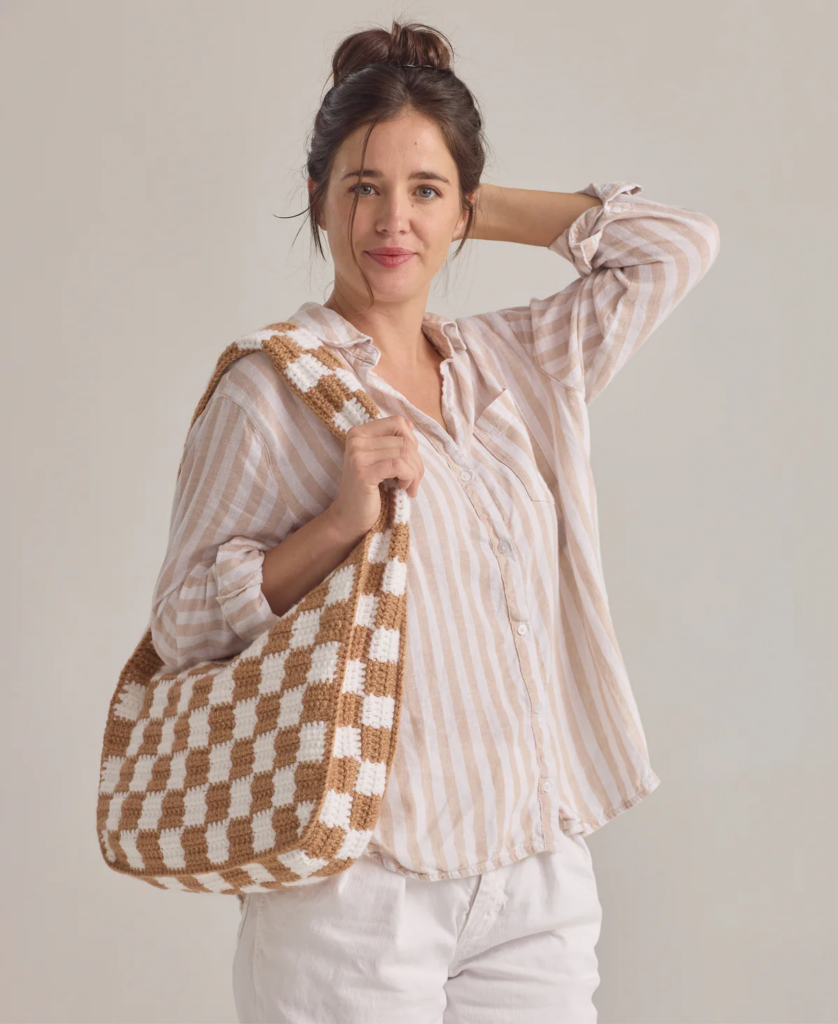 Cómo Tejer una Bolsa en Punto Escocés a Crochet Patrón Gratis